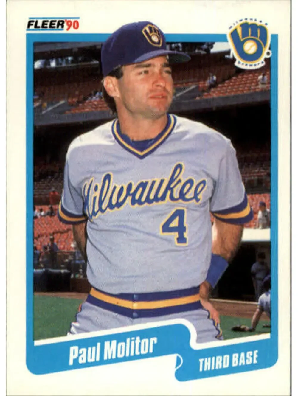 1990 Paul Molitor Fleer Baseball Card #330